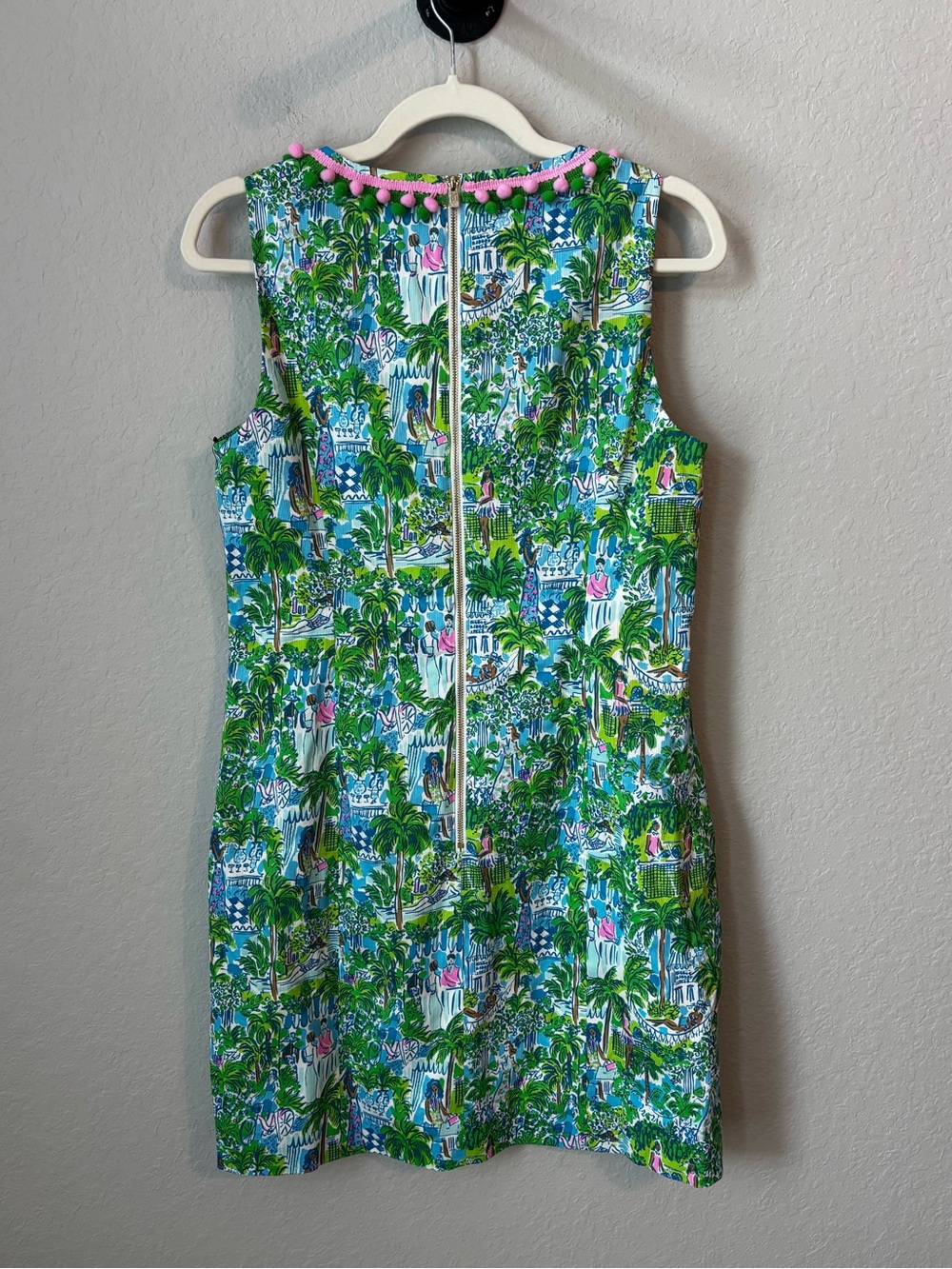 NEW Lilly Pulitzer Mila Stretch Shift Dress In Sprout Green Lilly On Holiday - Picture 6 of 9